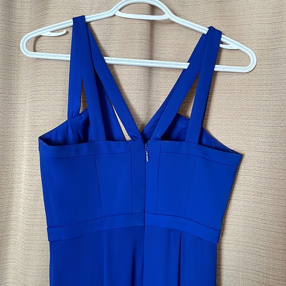 BCBG maxazria bright blue cutout dress - Picture 4 of 7